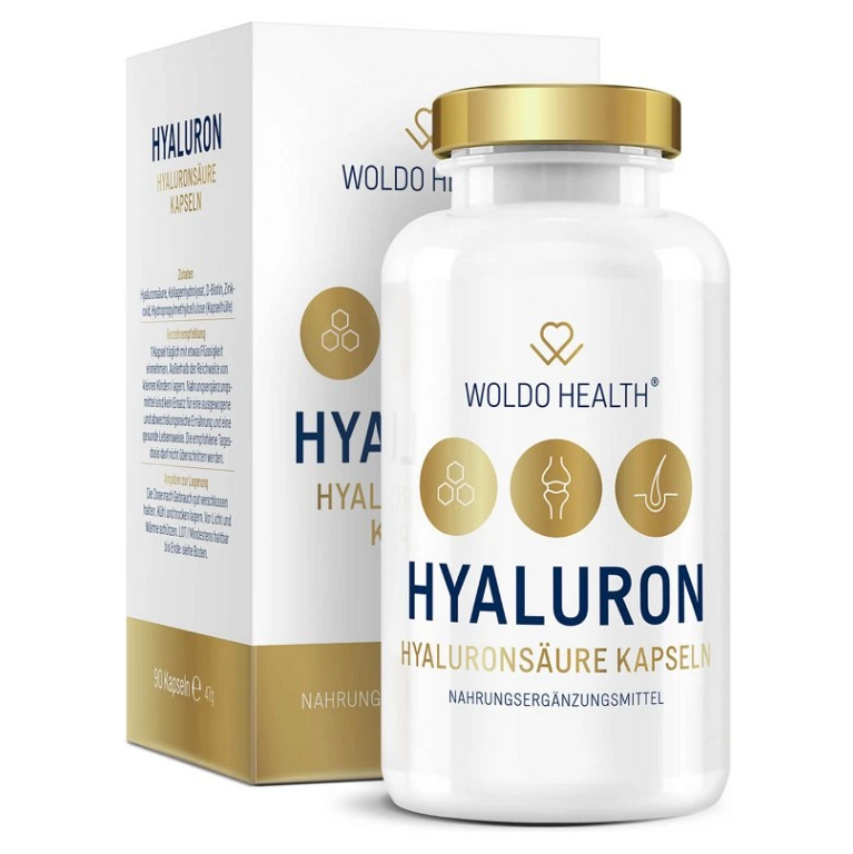 WOLDOHEALTH Kyselina hyaluronová 90 kapslí