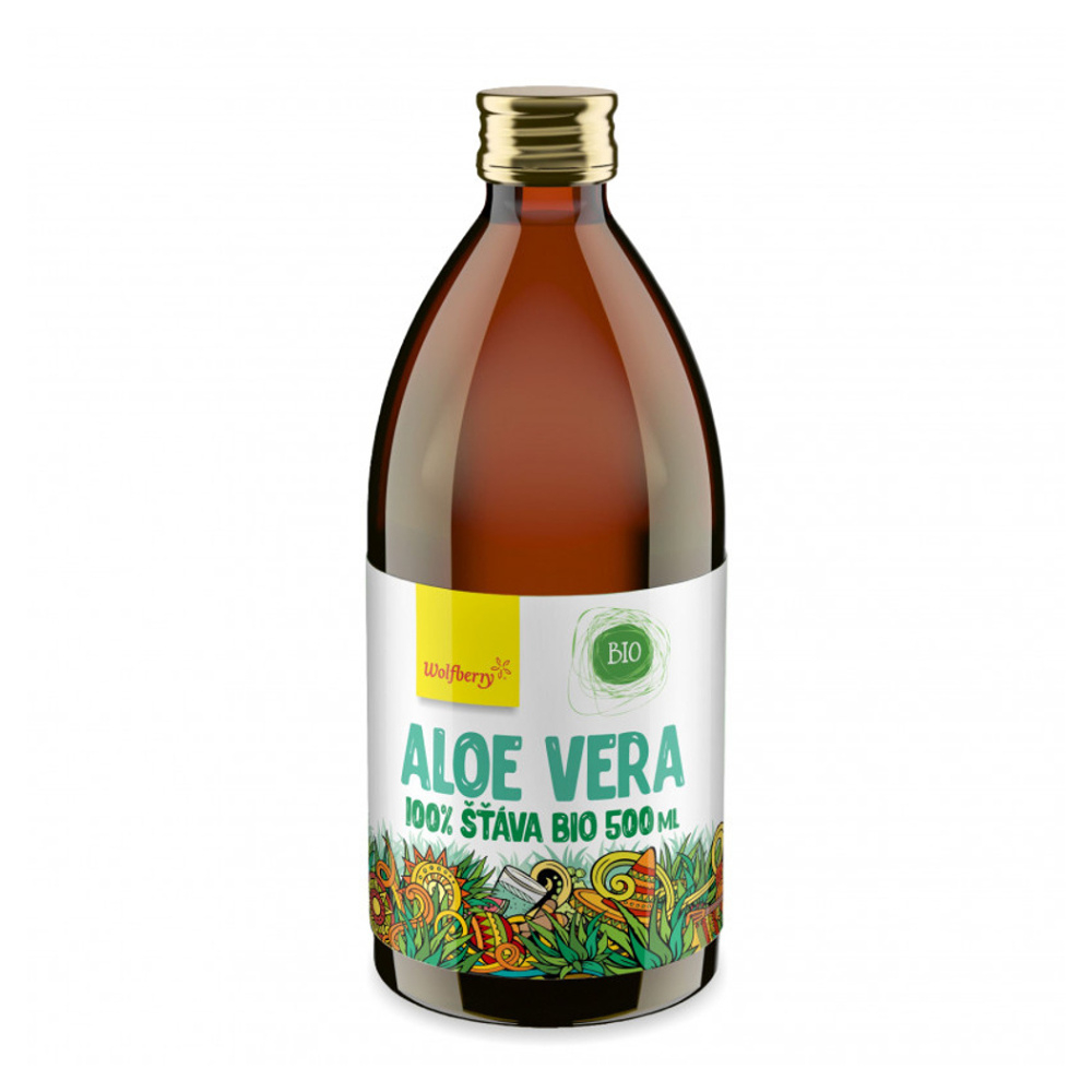 WOLFBERRY Aloe vera šťáva 100% 500 ml BIO