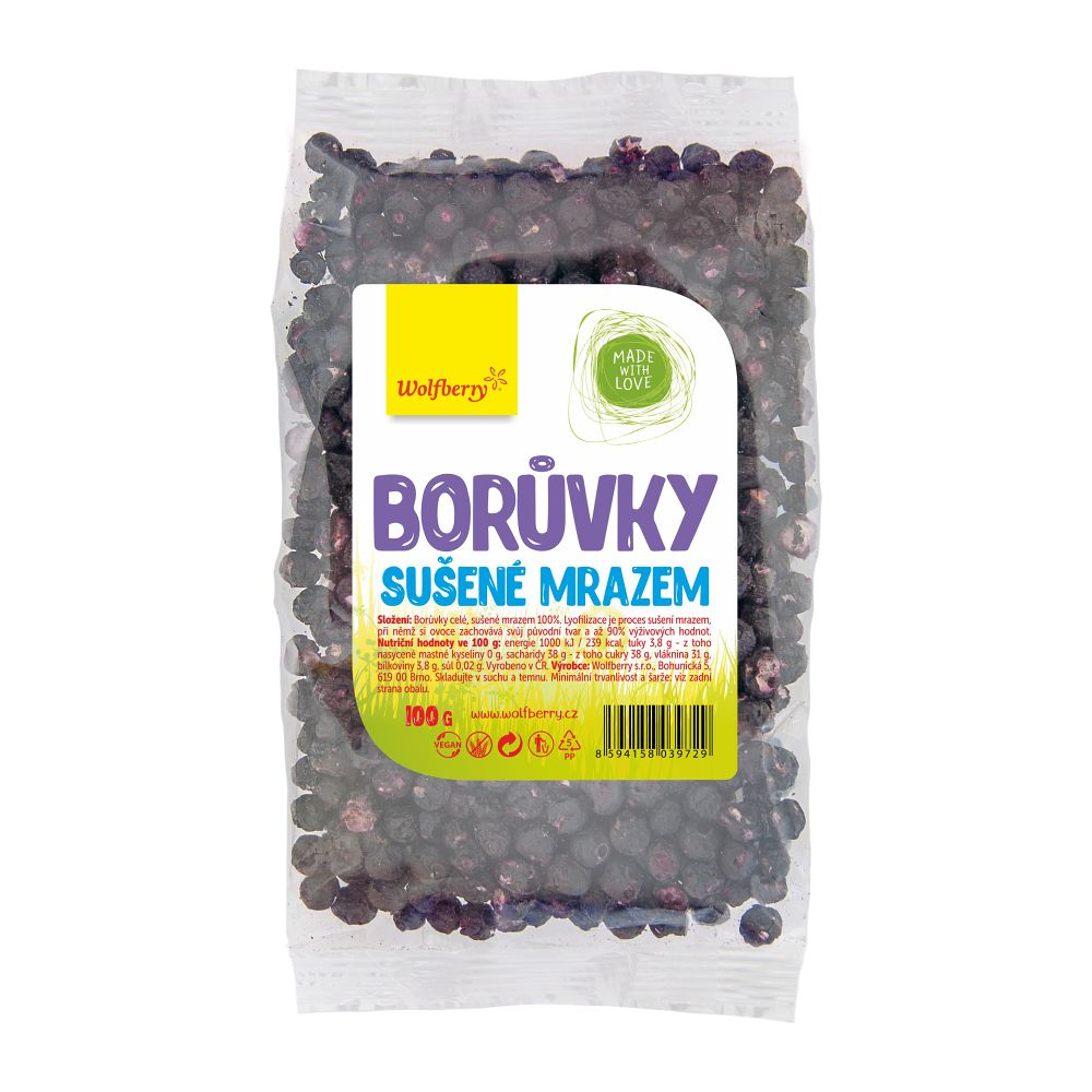 WOLFBERRY Borůvky lyofilizované 100 g