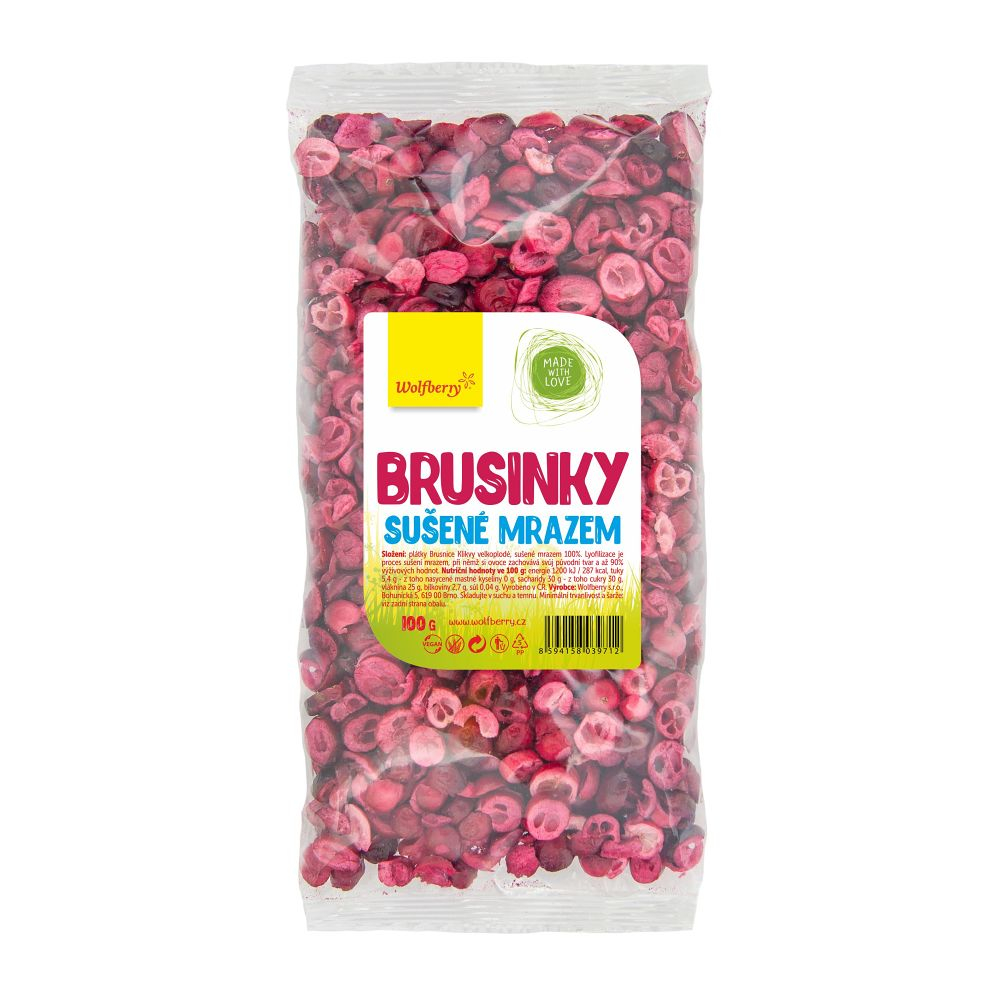 WOLFBERRY Brusinky lyofilizované 100 g