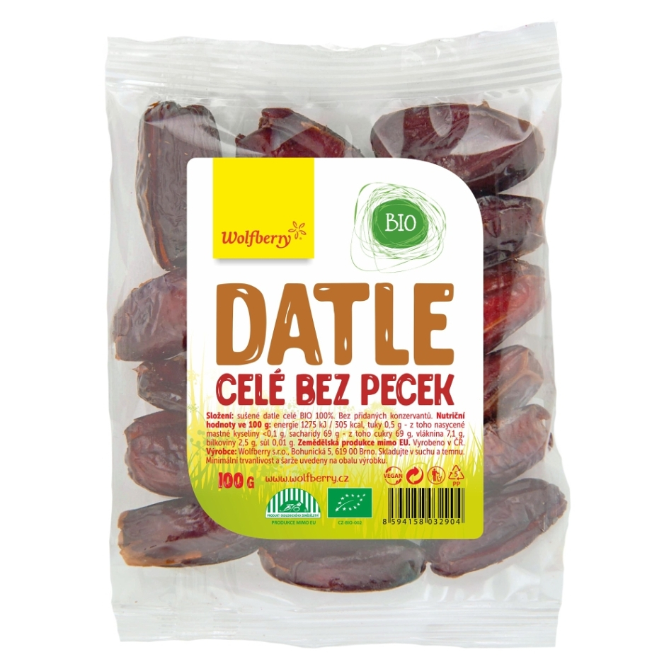 WOLFBERRY Datle bez pecek 100 g BIO