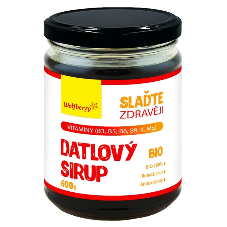WOLFBERRY Datlový sirup BIO 600 g