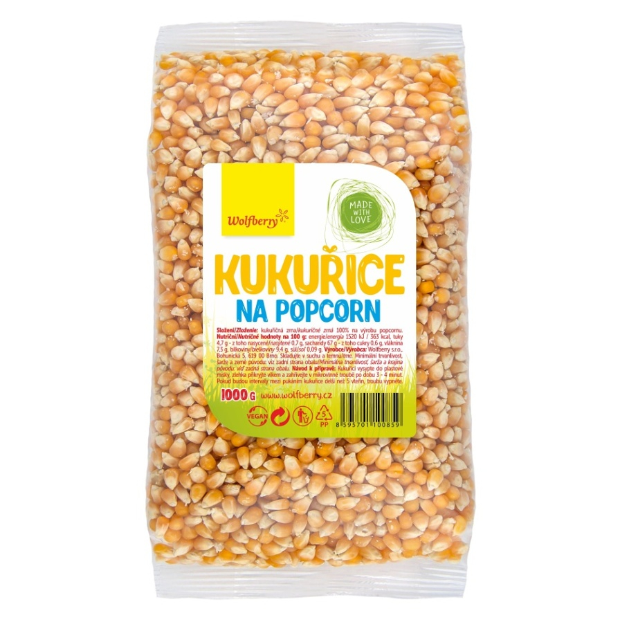 WOLFBERRY Kukuřice na popcorn 1000 g