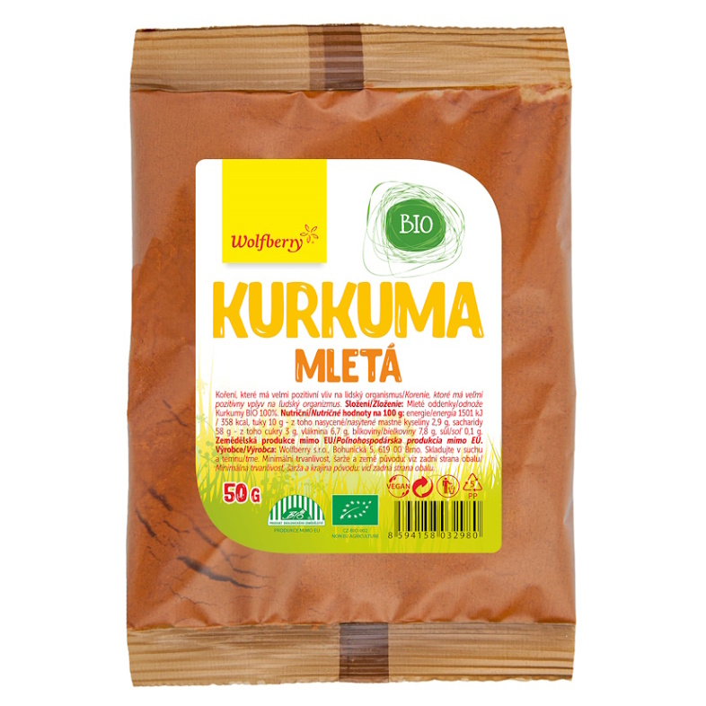 WOLFBERRY Kurkuma mletá BIO 50 g