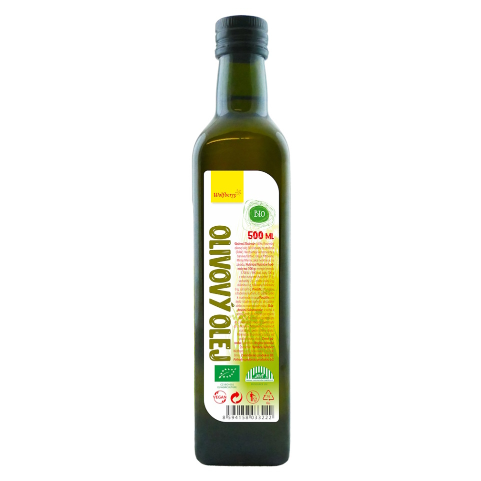 WOLFBERRY Olivový olej panenský BIO 500 ml