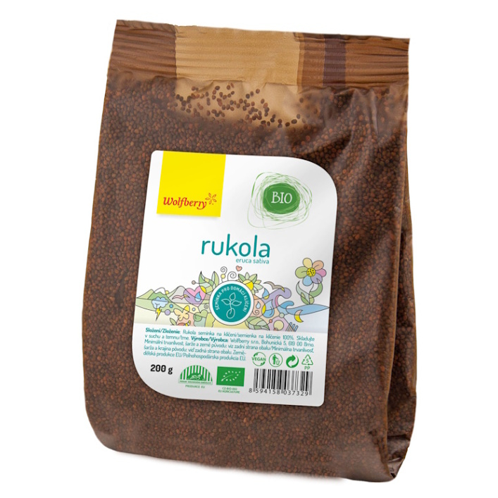 WOLFBERRY Rukola semínka na klíčení BIO 200 g