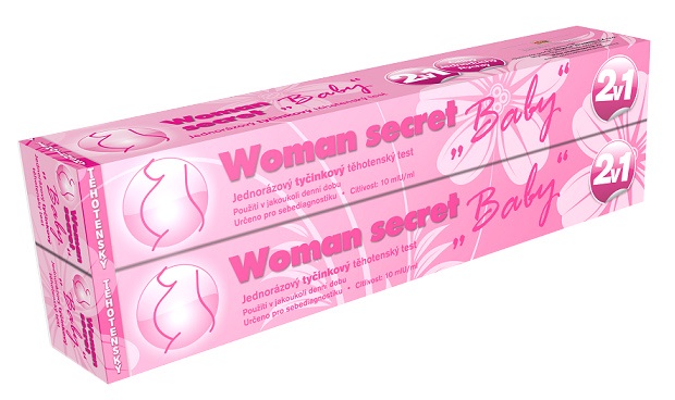 WOMAN SECRET Těhotenský test BABY tyčinkový 2v1 2 ks