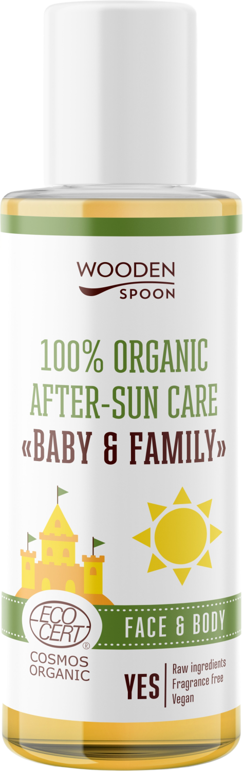 WOODENSPOON Dětský organický krém po opalování Baby & Family 100 ml