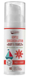WOODENSPOON Opalovací tělové mléko Baby & Family SPF 50 50 ml