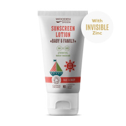 WOODENSPOON Opalovací tělové mléko Baby & Family SPF 50 150 ml