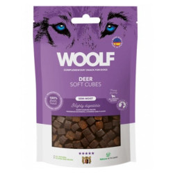WOOLF Pamlsky pro psy soft cubes jelení 100 g