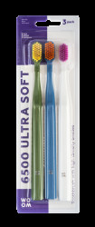 WOOM 6500 ULTRA SOFT Zubní kartáček, 3 ks