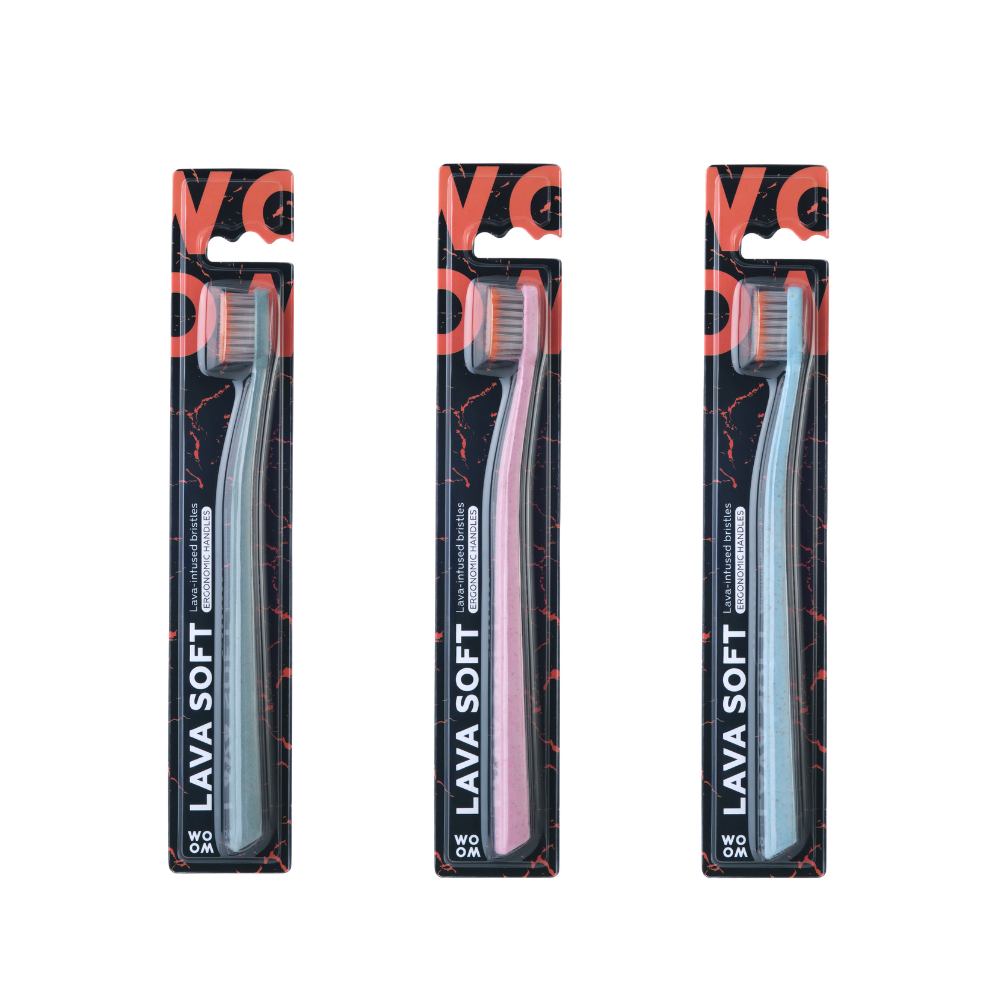 WOOM LAVA SOFT zubní kartáček 1 ks mix barev