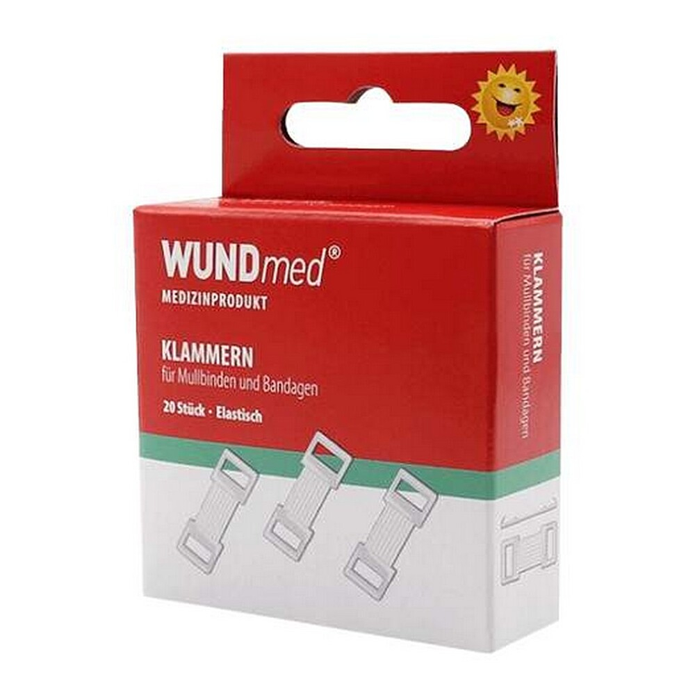 WUNDMED Obvazové svorky bílé 20 kusů