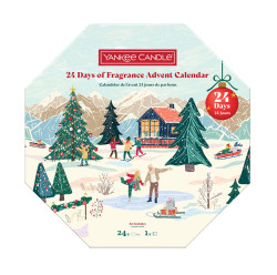 Yankee Candle Čajové svíčky Adventní věnec dárková sada 24 ks + svícen