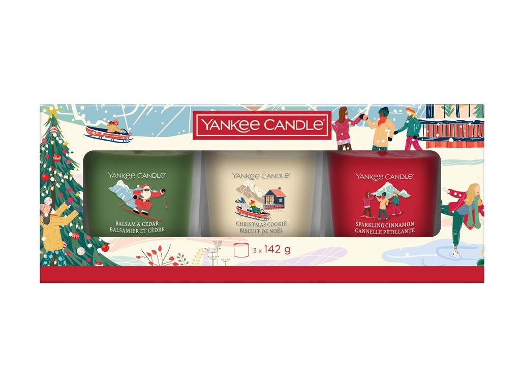 YANKEE CANDLE Dárková sada 3 svíček tumbler 2025, 3 x 142 g