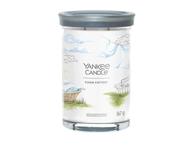 YANKEE CANDLE Signature Clean Cotton Vonná svíčka 567 g