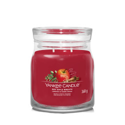 YANKEE CANDLE Signature Vonná svíčka střední 2 knoty Red Apple Wreath 368 g