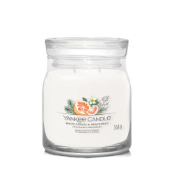 YANKEE CANDLE Signature Vonná svíčka střední 2 knoty White Spruce & Grapefruit 368 g