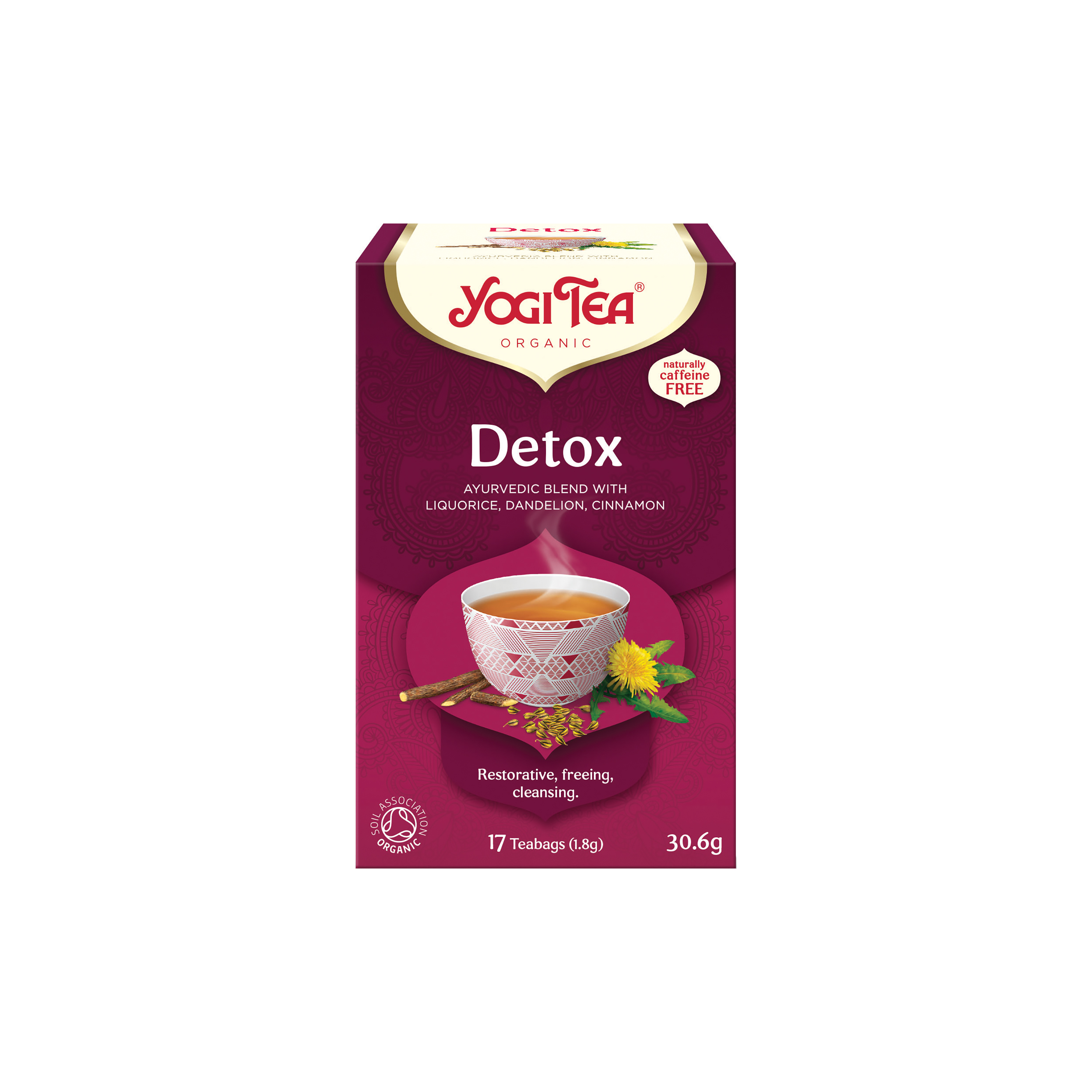 YOGI TEA Detox BIO porcovaný čaj 17 sáčků