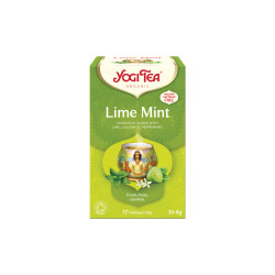 YOGI TEA Limetka a máta BIO porcovaný čaj 17 sáčků