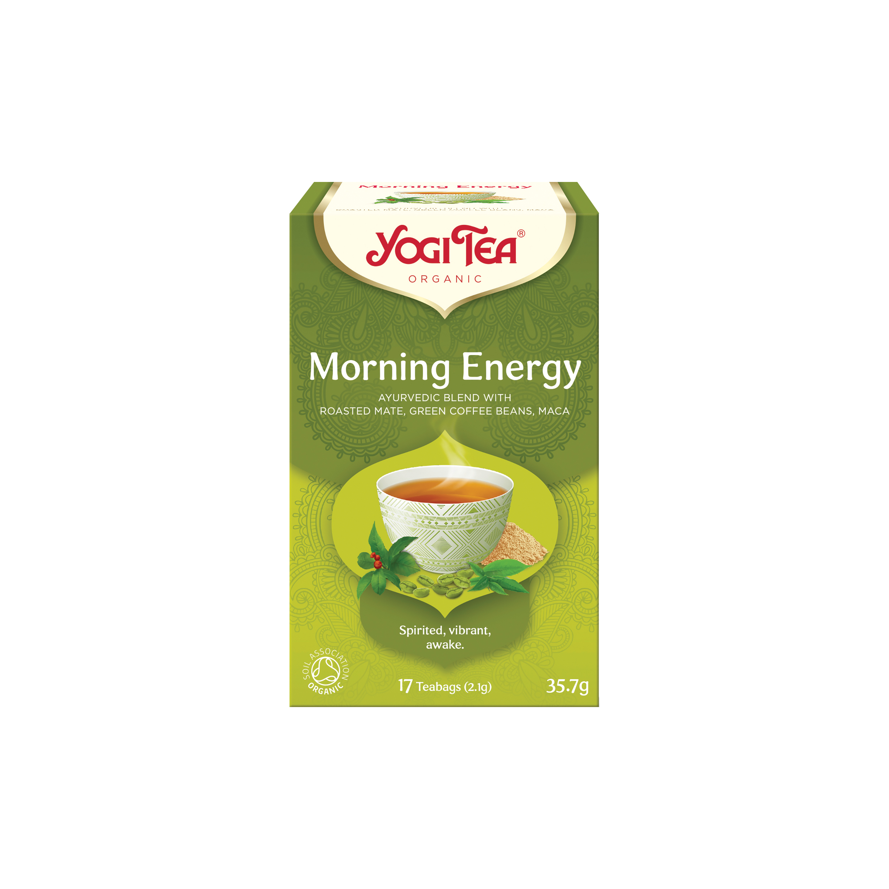 YOGI TEA Ranní energie BIO porcovaný čaj 17 sáčků