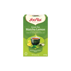 YOGI TEA Zelený čaj Matcha citrón BIO porcovaný čaj 17 sáčků