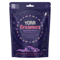 YORA Dog Dreamers s bylinkami pamlsky z hmyzu 100 g