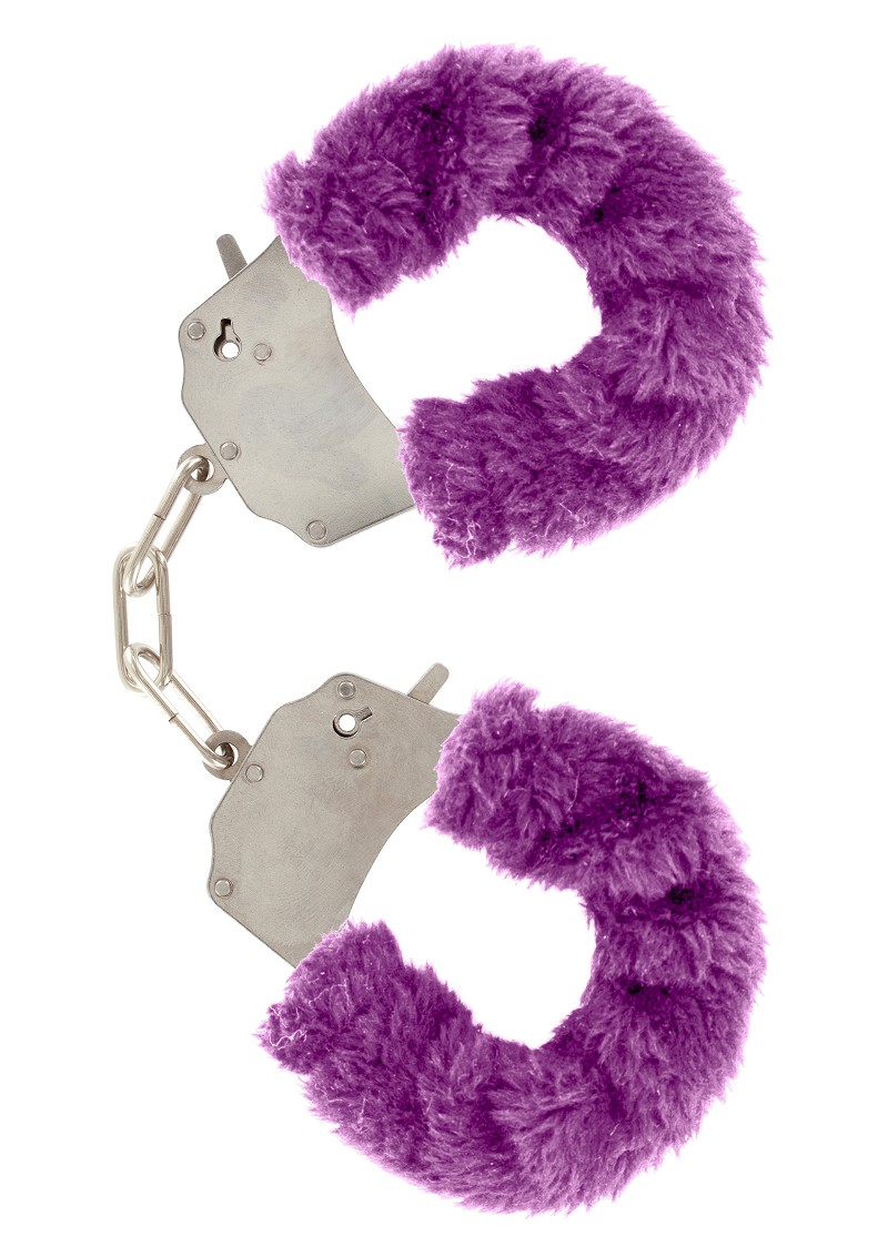 You2Toys ToyJoy Furry Fun Cuffs plyšová erotická pouta Purple