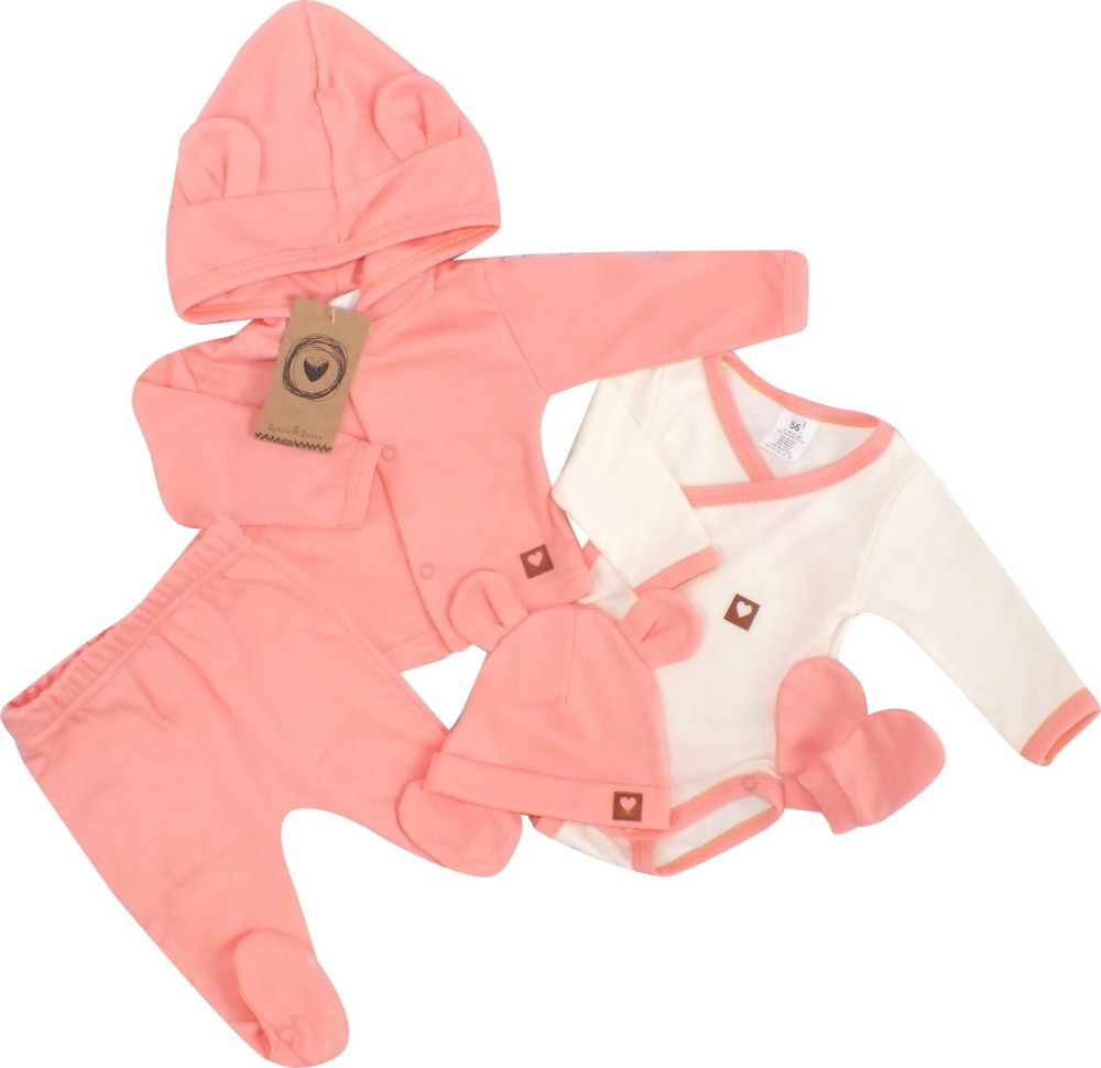 Z&Z Sada do porodnice 5D - meruňka, vel. 56 vel.  56