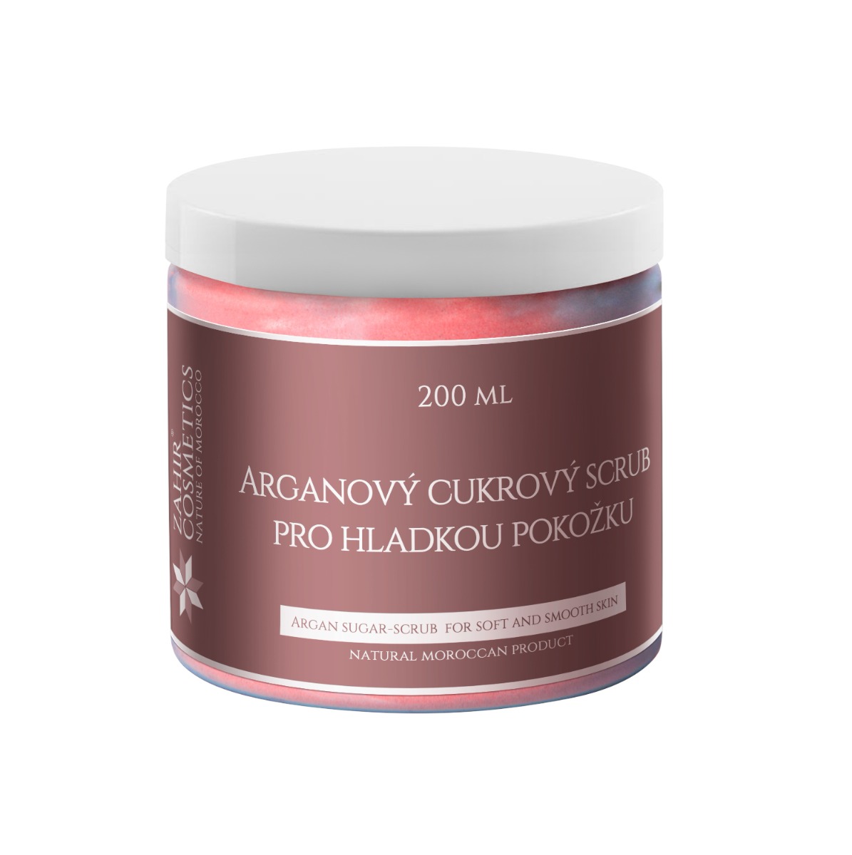 ZAHIR COSMETICS Arganový cukrový scrub pro hladkou pokožku 200 ml