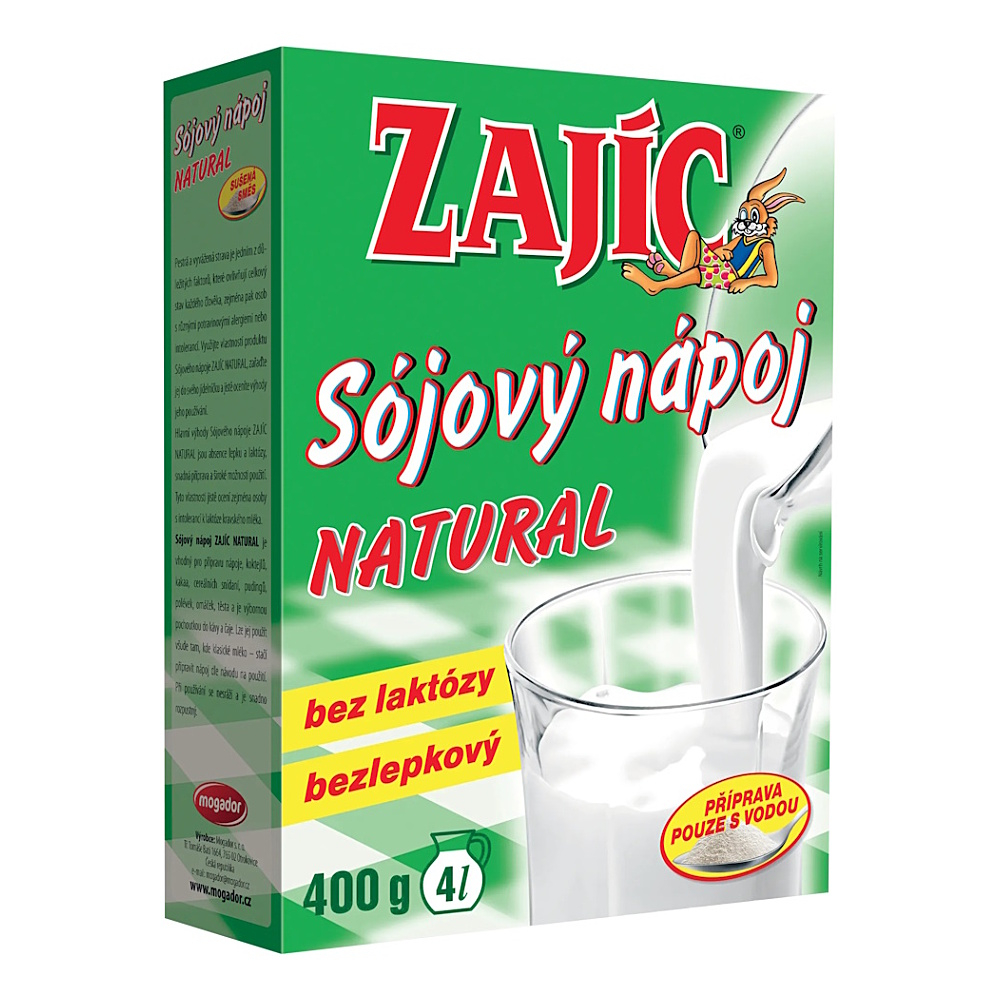 ZAJÍC Sójový nápoj natural 400 g