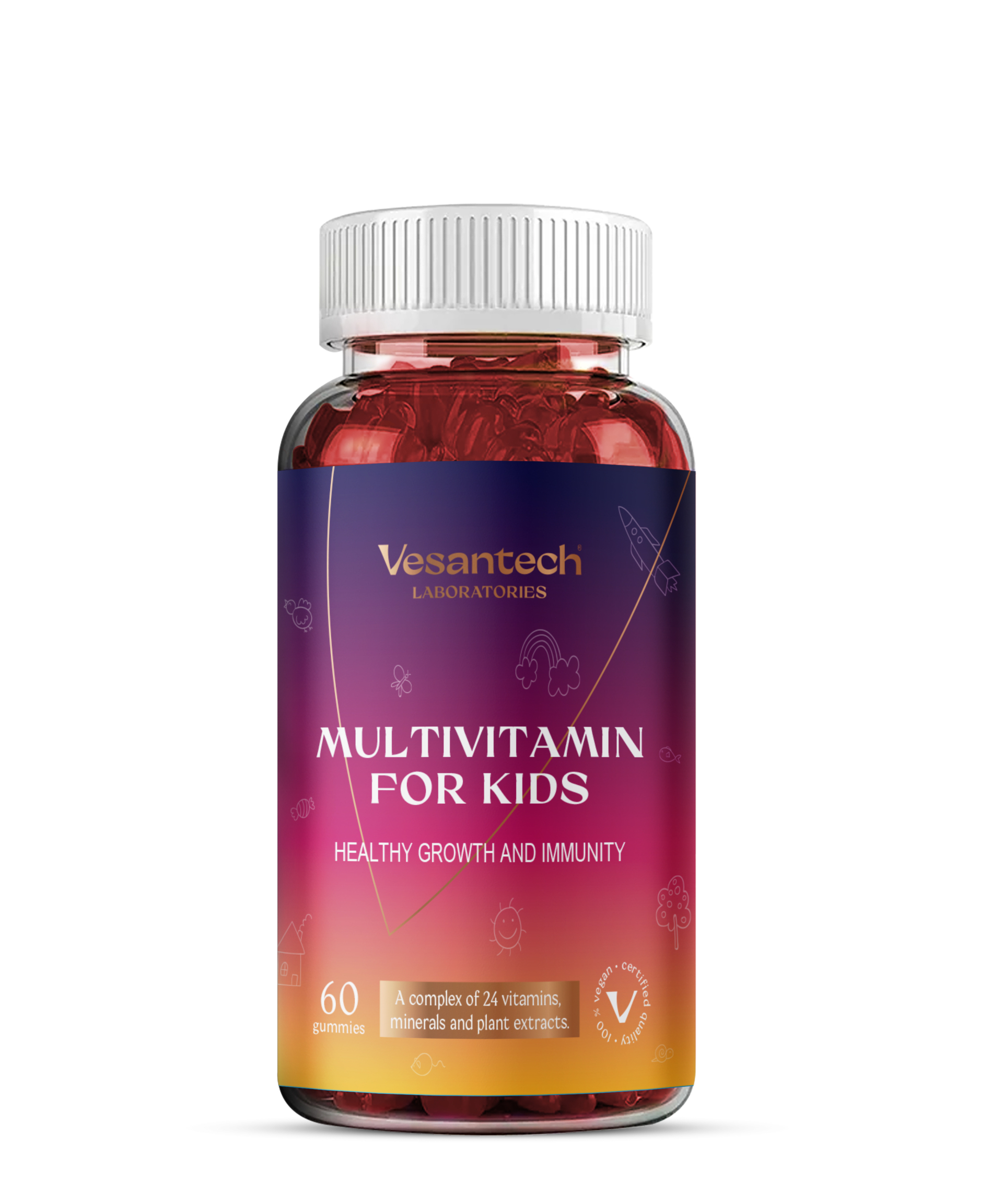 Zdravý svet Vesantech Multivitamin pro děti - žvýkací tablety