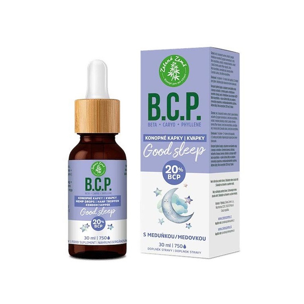 ZELENÁ ZEMĚ B.C.P. Konopné kapky s BCP Good sleep 30 ml