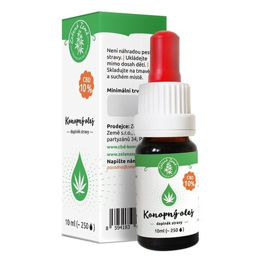 ZELENÁ ZEMĚ CBD 10% konopný olej 10 ml