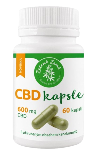 ZELENÁ ZEMĚ CBD kapsle 600mg 60 kapslí