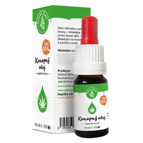 ZELENÁ ZEMĚ CBD Konopný olej 20% 10 ml