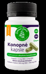 ZELENÁ ZEMĚ Konopné kapsle s obsahem CBD + CBG 60 kapslí