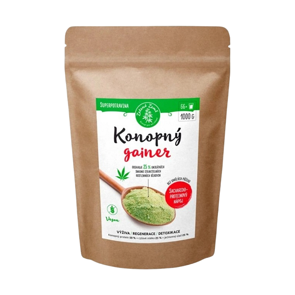 ZELENÁ ZEMĚ Konopný gainer Fitness 1000 g