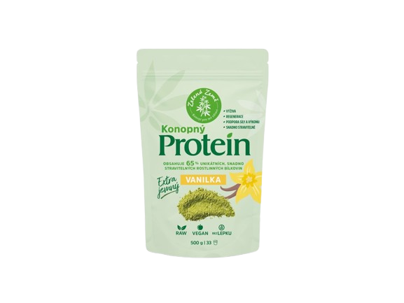 ZELENÁ ZEMĚ Konopný protein s vanilkovou příchutí 500 g