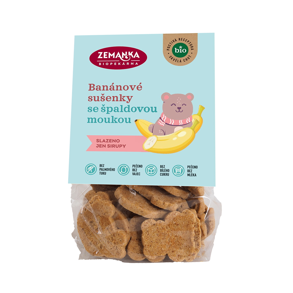 Zemanka BIO Špaldové banánové sušenky 100 g