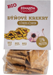 ZEMANKA Biopekárna Špaldové krekry s dýňovým semínkem a česnekem 100 g