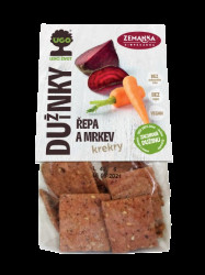 ZEMANKA UGO Slané krekry s dužinou z červené řepy a mrkve 100 g