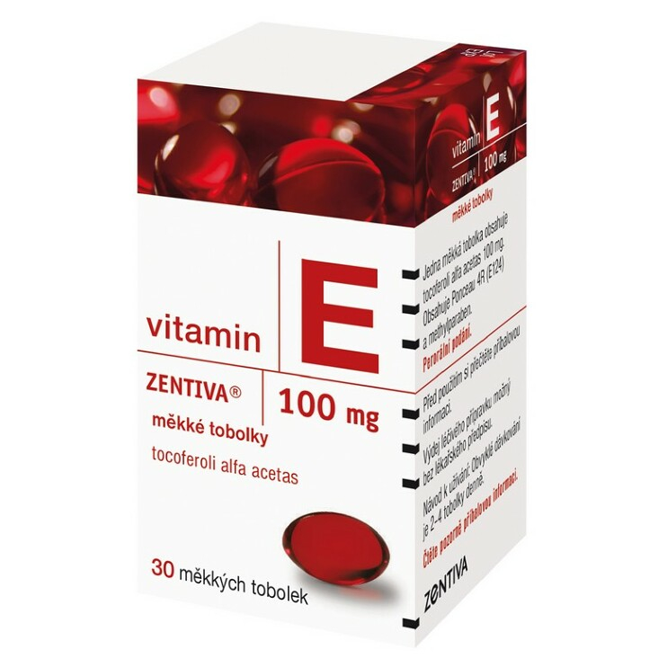 ZENTIVA Vitamin E 100 mg 30 tobolek