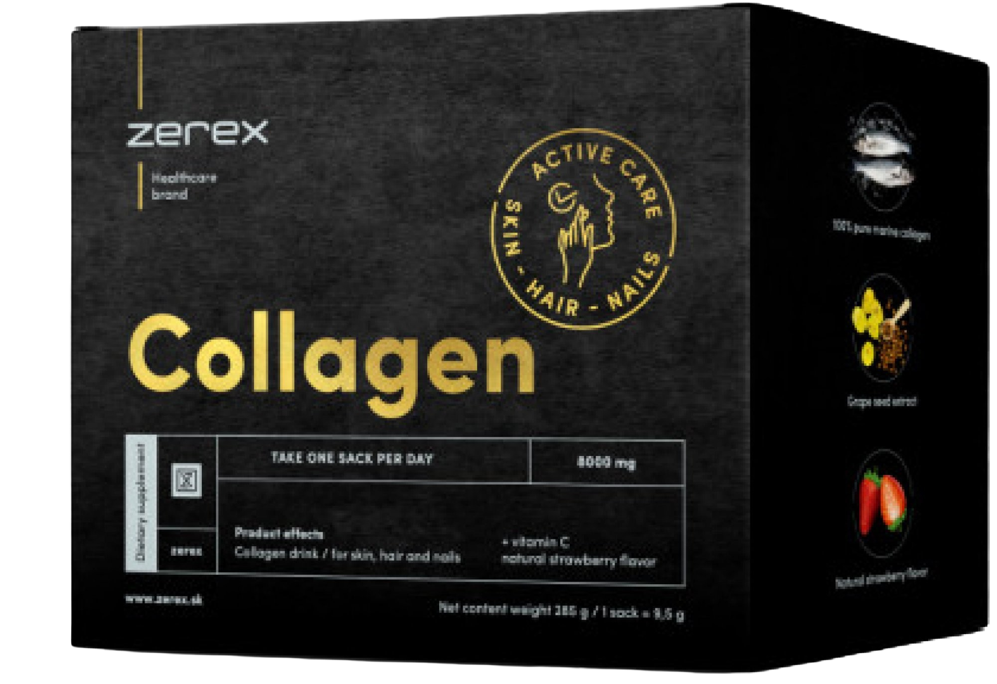 ZEREX Collagen 8000 mg prášek pro přípravu nápoje v sáčcích 15 ks