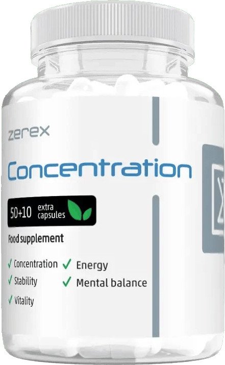 ZEREX Koncentrace - pro jasnou mysl a harmonii 60 kapslí