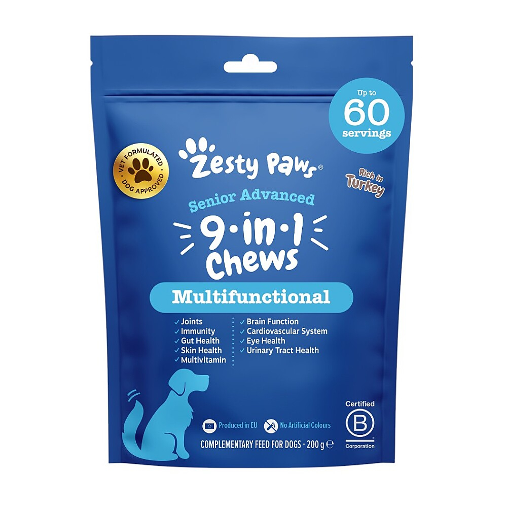ZESTY PAWS Senior Advanced Chews 9v1 pro psy 60 tablet