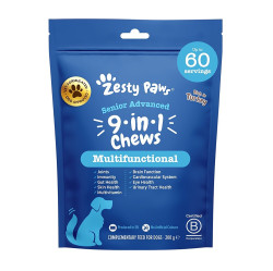 ZESTY PAWS Senior Advanced Chews 9v1 pro psy 60 tablet