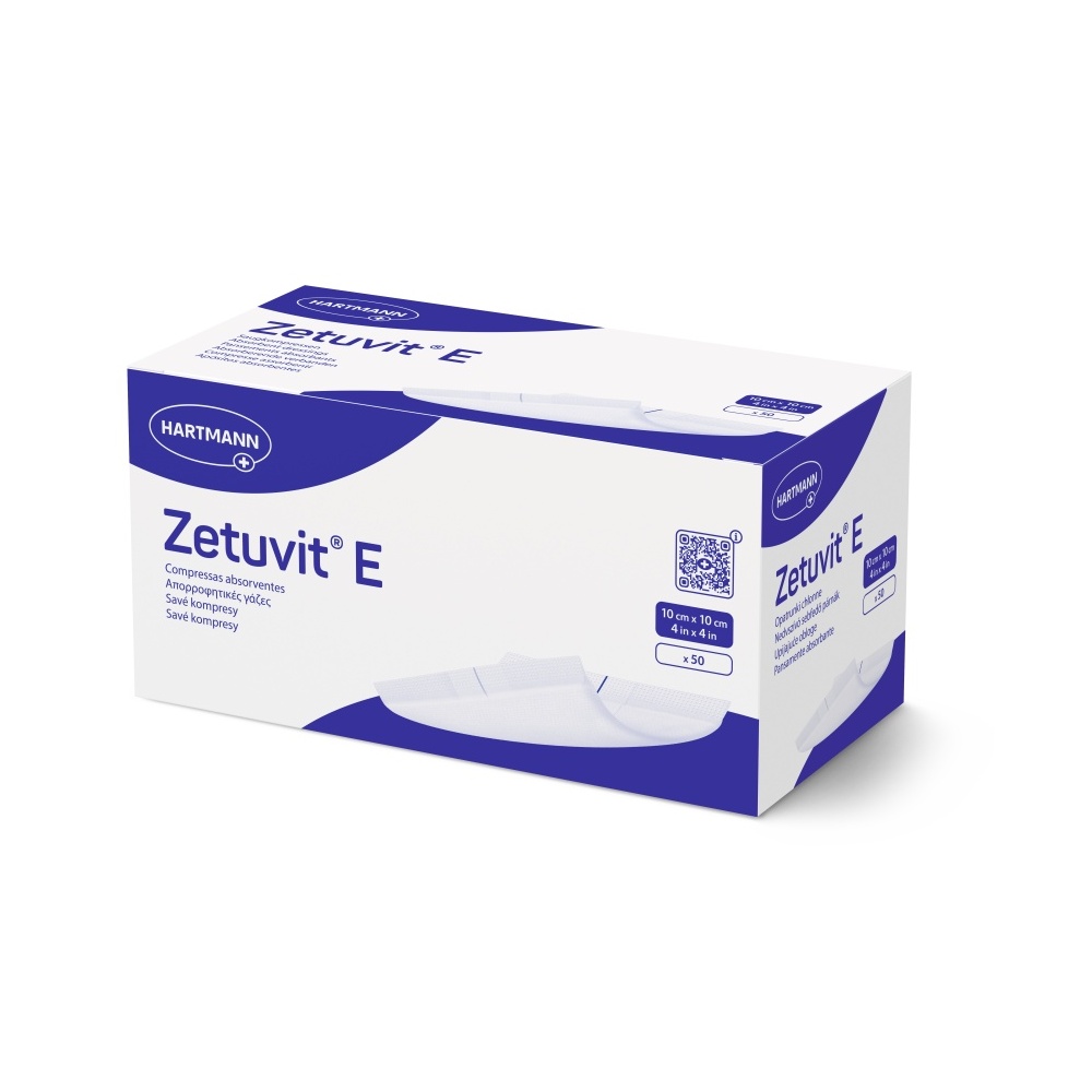 Zetuvit E savé kompresy 10 x 10 cm nesterilní 50 ks