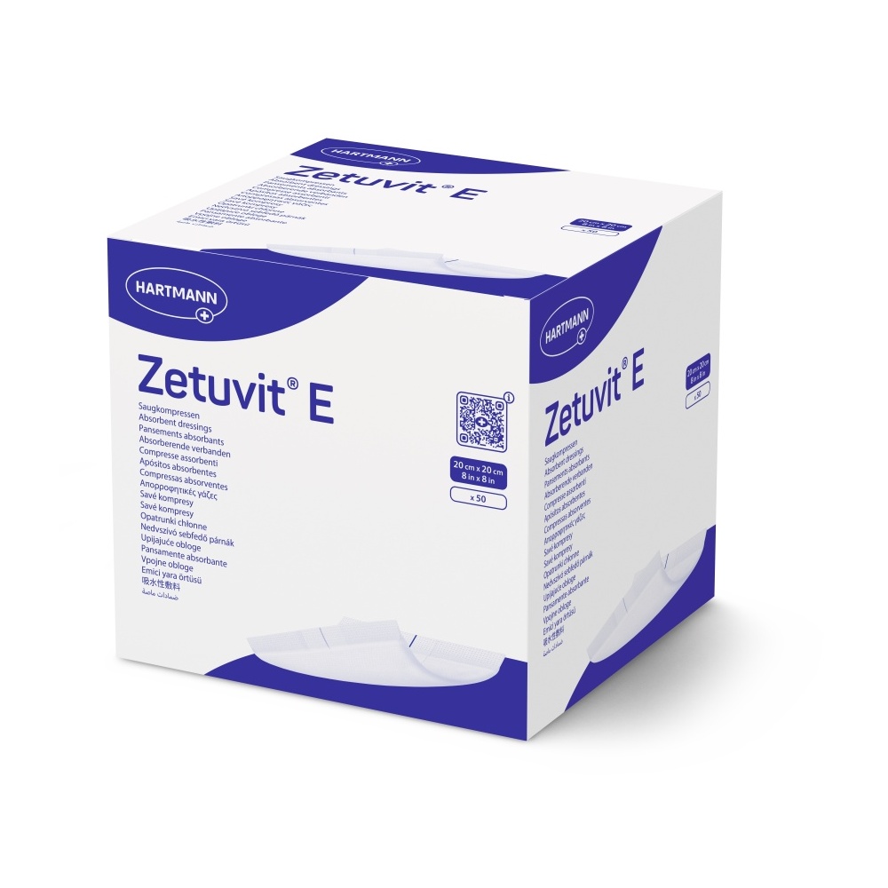 Zetuvit E savé kompresy 20 x 20 cm nesterilní 50 ks
